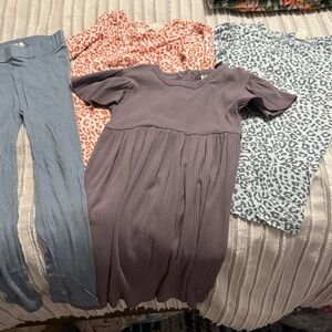 Kate Quinn Animal Print and Solid Kids Tops